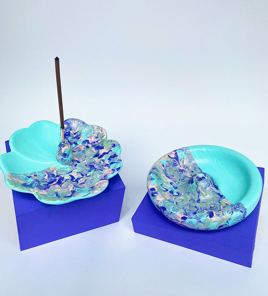 Blue Hues Incense Holder