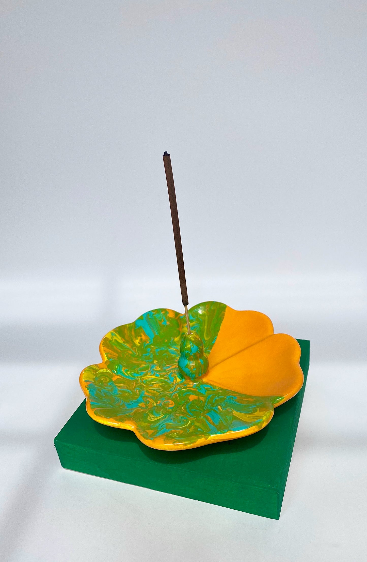 Tangerine Trees Incense Holder