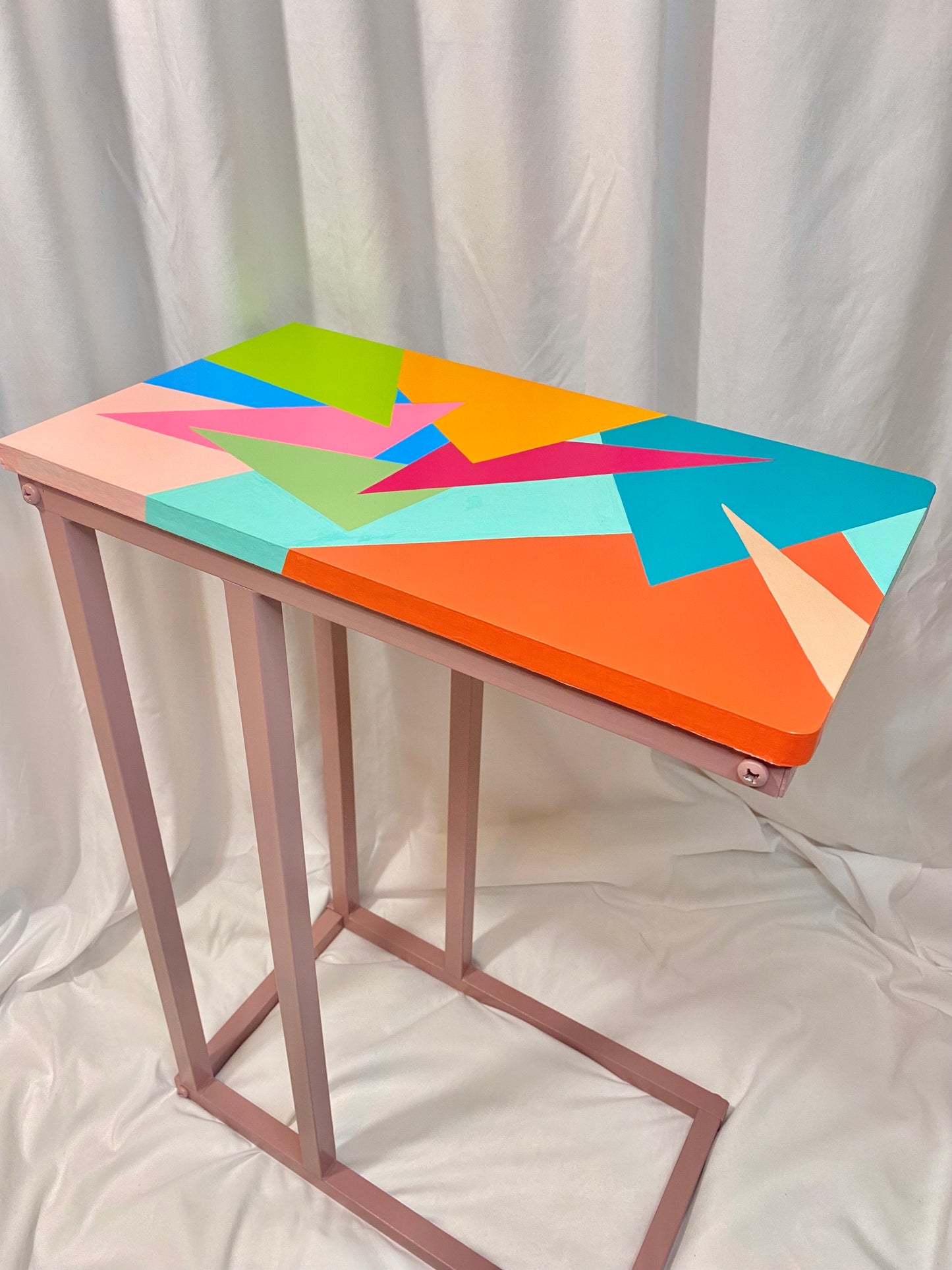 Pastels Me, Please! - C Shaped Side Table