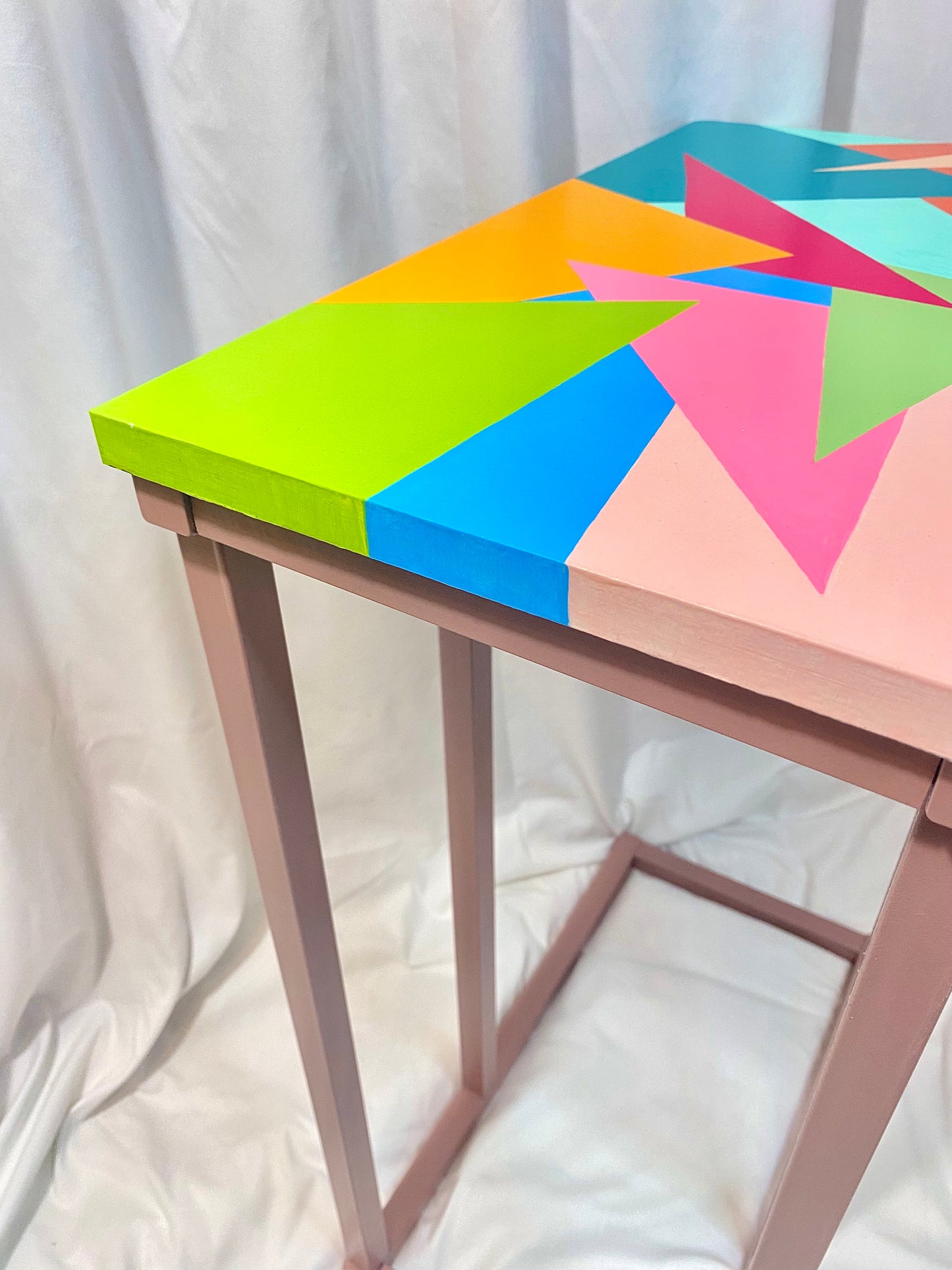 Pastels Me, Please! - C Shaped Side Table