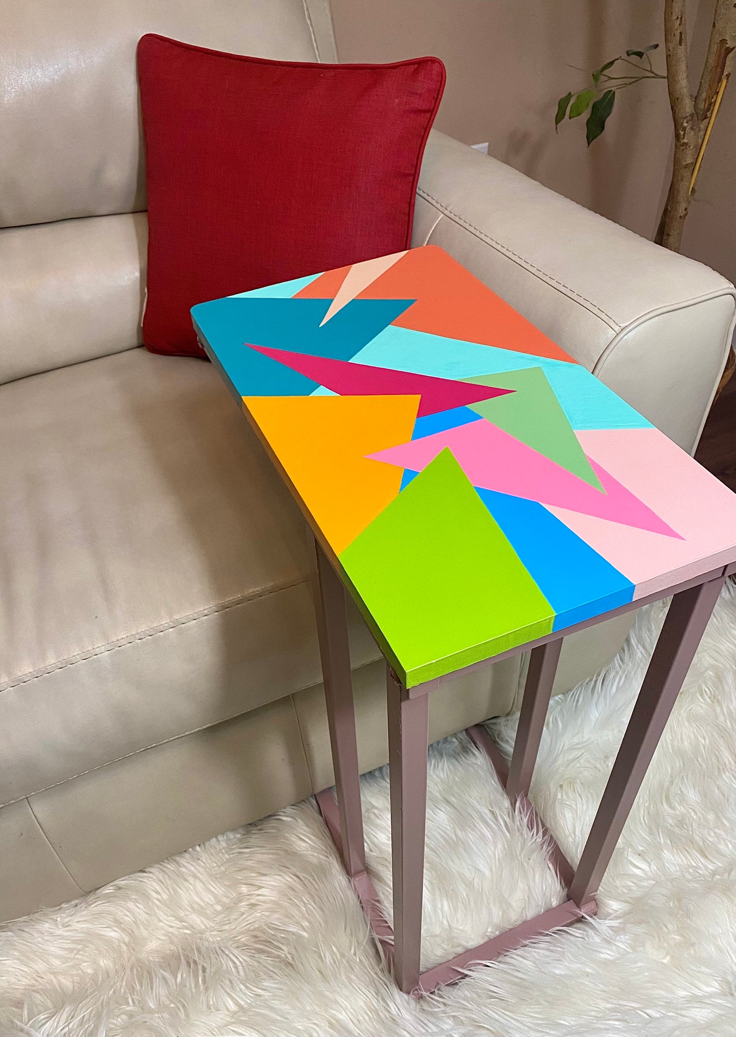 Pastels Me, Please! - C Shaped Side Table